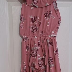 Floral Pink Kids One Piece